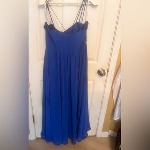 Blue David’s bridal bridesmaid dress
